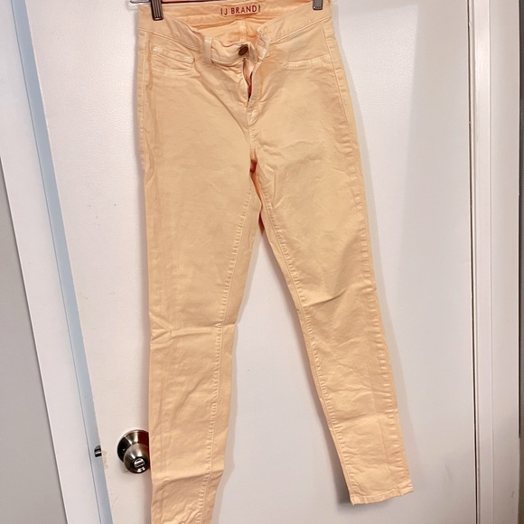 Like-New J Brand Skinny Jeans, Peach, Size 27 - Picture 2 of 6